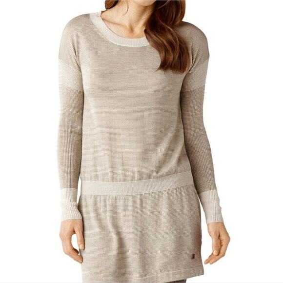 Smartwool Oatmeal Heather Tabaretta Long Sleeve Sweater Dress M - Picture 1 of 12